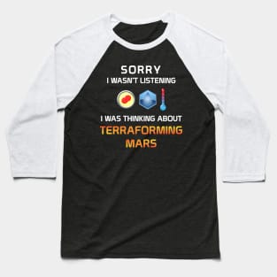 Focused Terraforming Mars Player Baseball T-Shirt